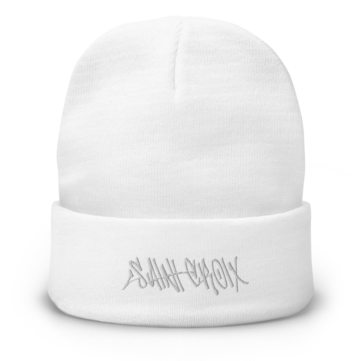 Street White Logo Beanie