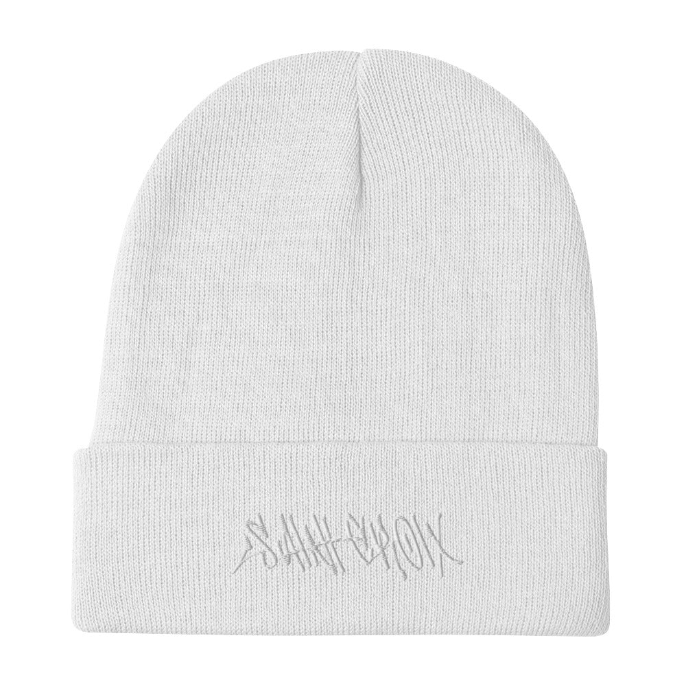 Street White Logo Beanie